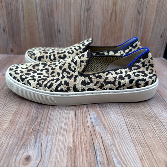 Rothy’s The Sneaker Slip On Desert Cat Leopard Cheetah Women's Size 8 - Picture 3 of 8
